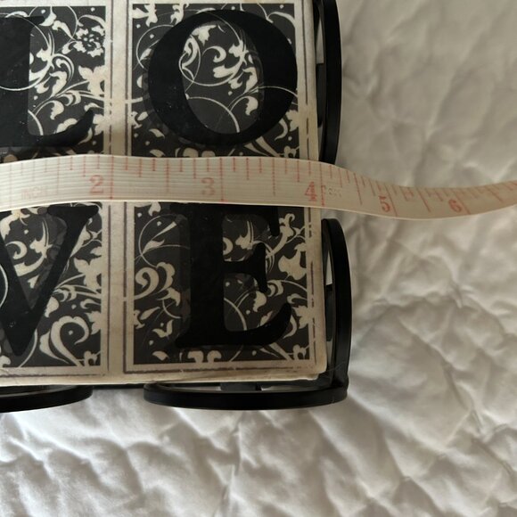 4 Love David & Vanessa Drink Marble Coasters 4" Holder Black White 2lbs 14oz - Picture 7 of 8